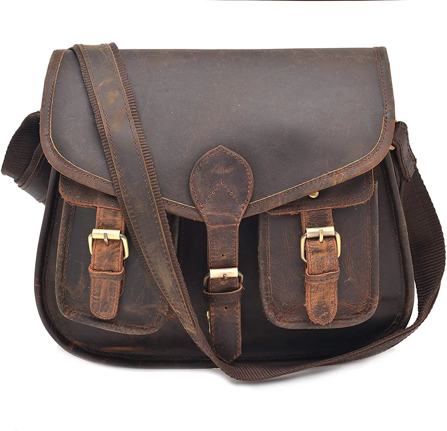 14 Inch Leather Purse Women Crossbody Shoulder Bag