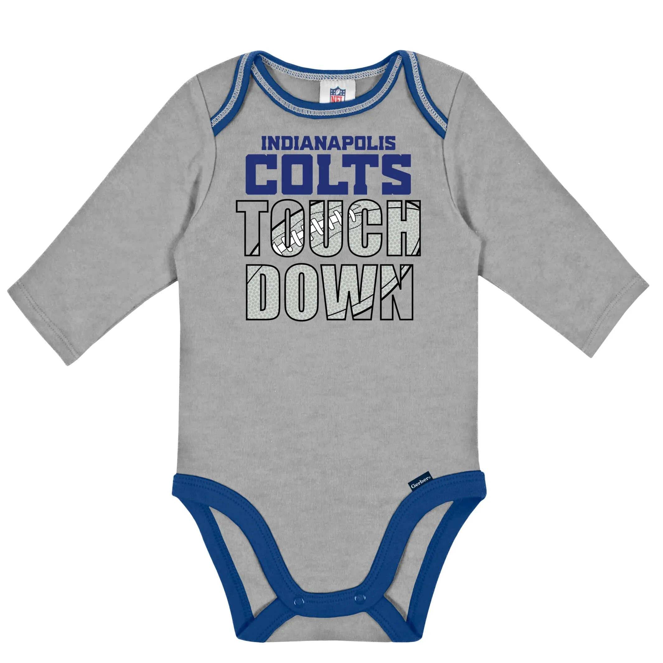 2-Pack Baby Boys Colts Long Sleeve Bodysuits