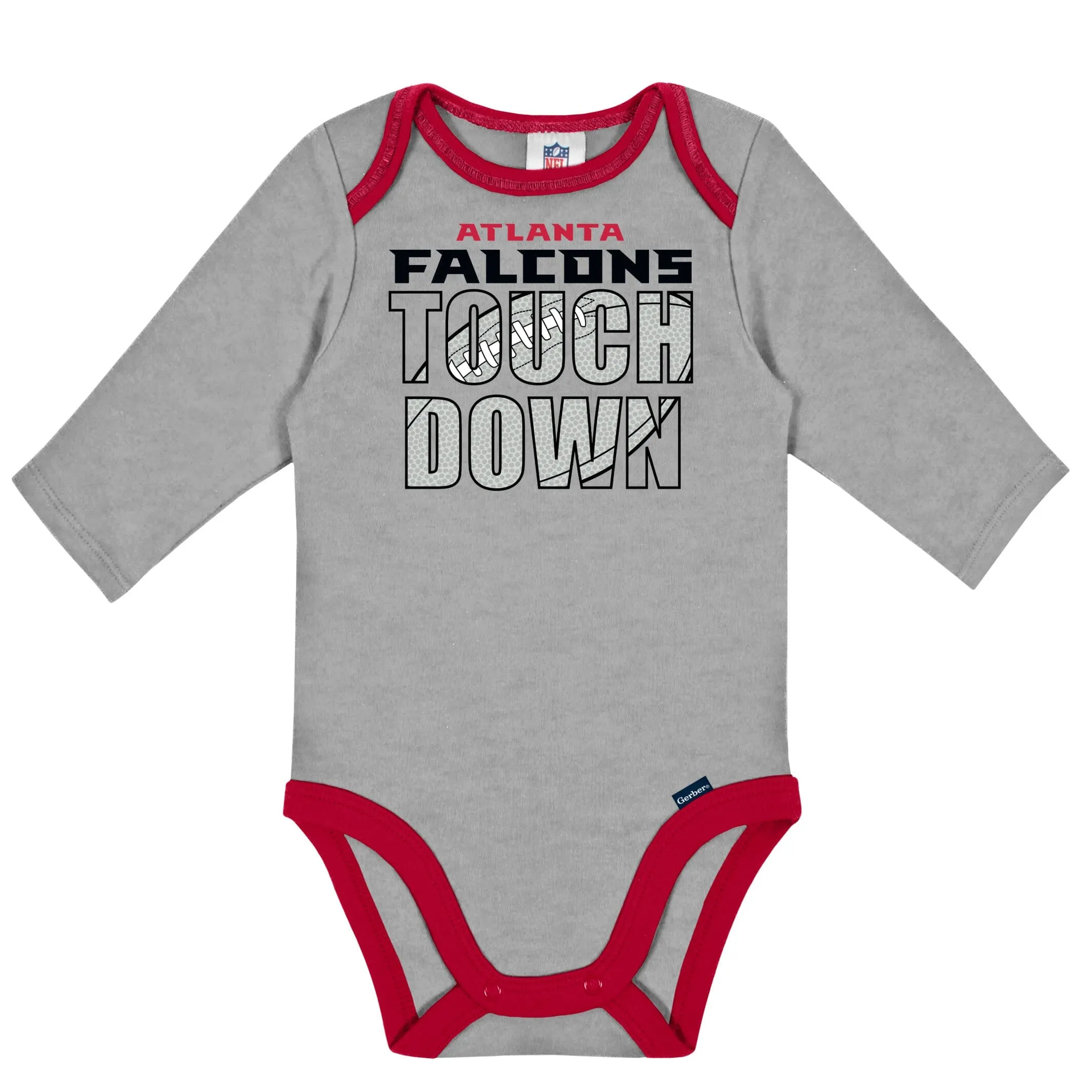 2-Pack Baby Boys Falcons Long Sleeve Bodysuits