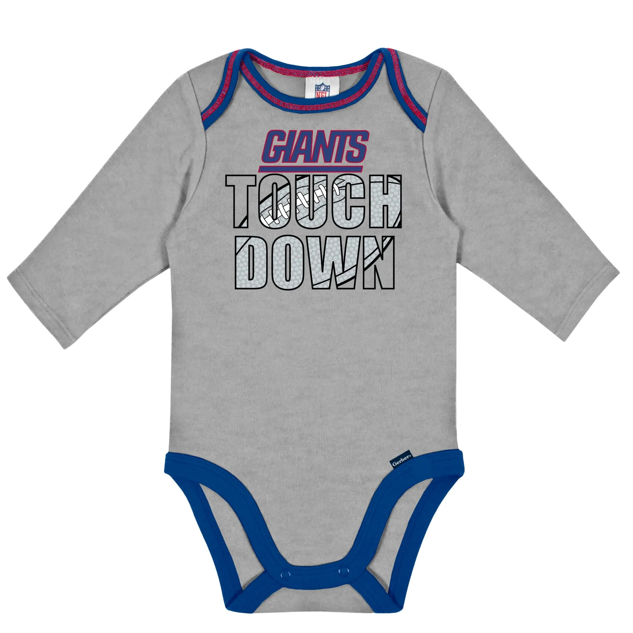 2-Pack Baby Boys Giants Long Sleeve Bodysuits