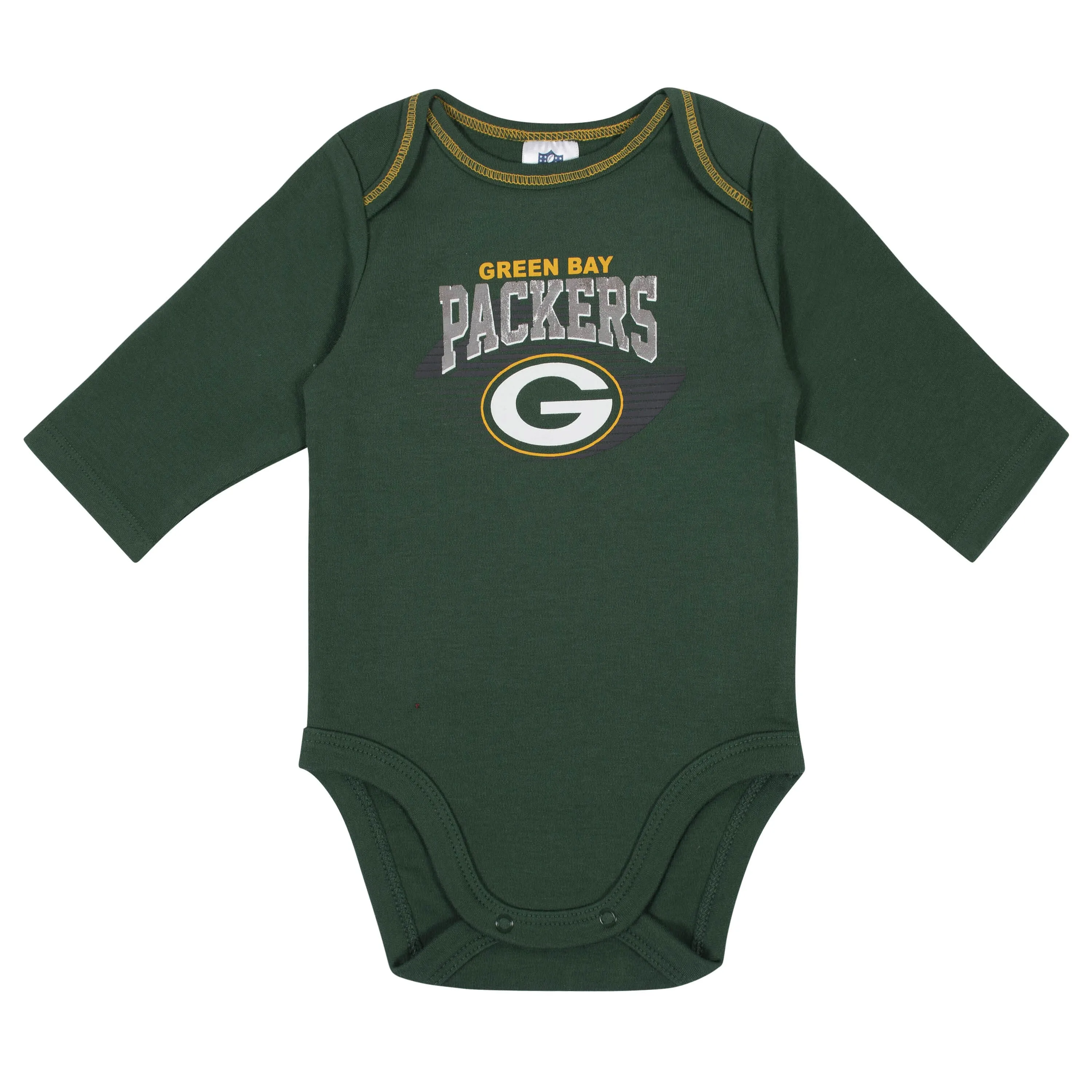 2-Pack Baby Boys Green Bay Packers Long Sleeve Bodysuits