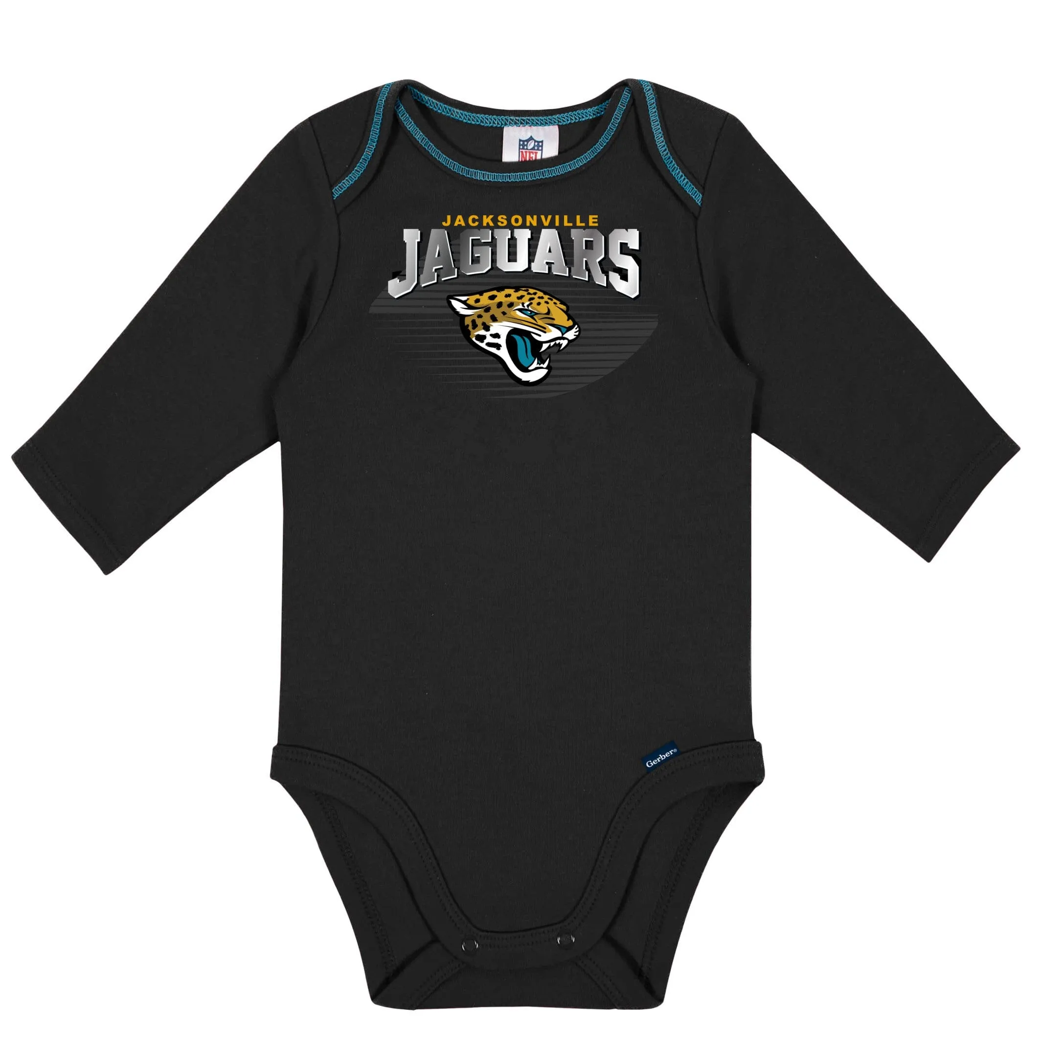 2-Pack Baby Boys Jaguars Long Sleeve Bodysuits