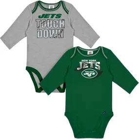 2-Pack Baby Boys Jets Long Sleeve Bodysuits