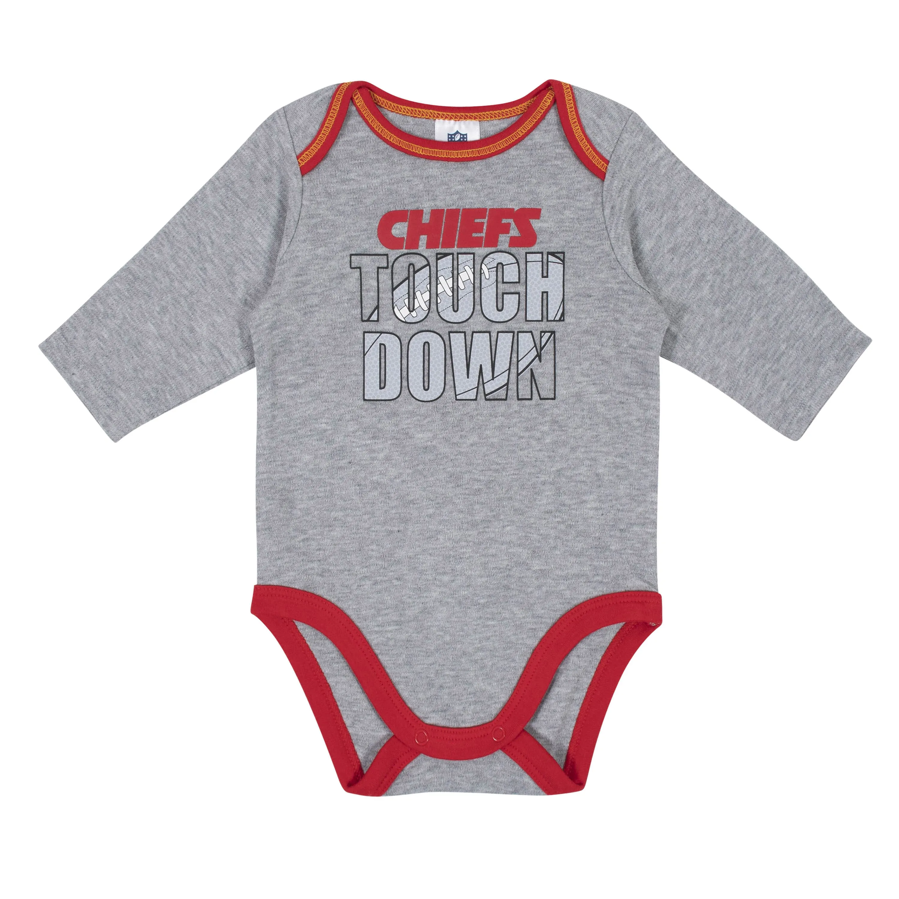 2-Pack Baby Boys Kansas City Chiefs Long Sleeve Bodysuits