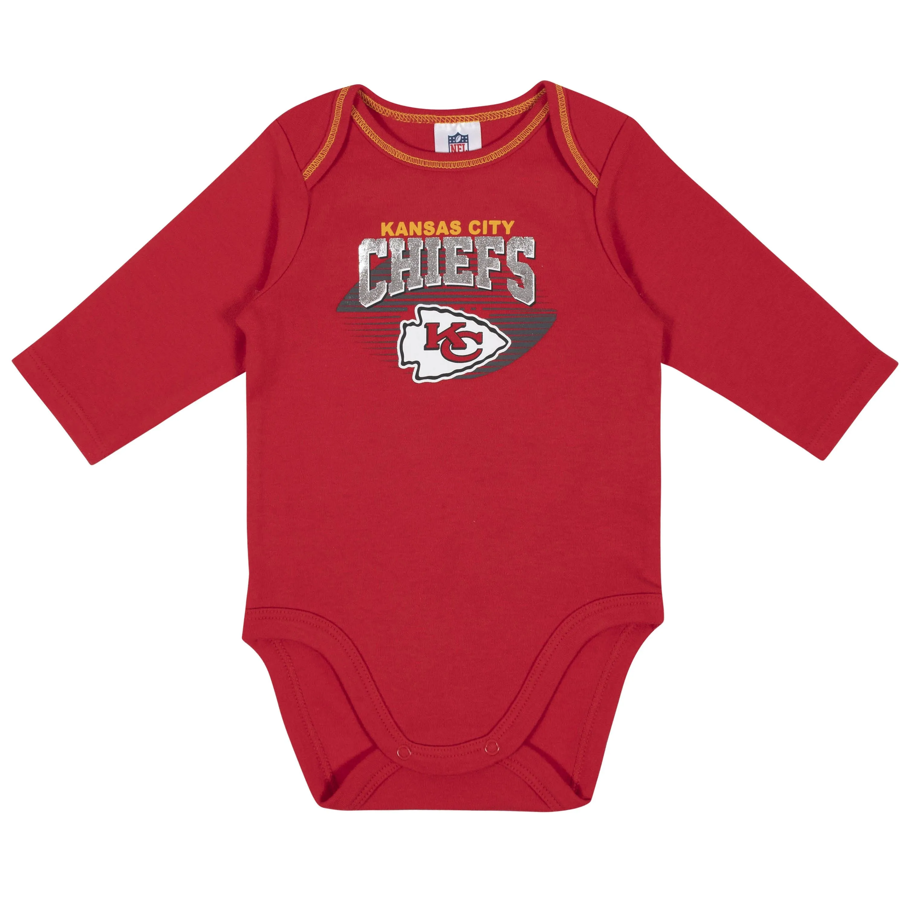 2-Pack Baby Boys Kansas City Chiefs Long Sleeve Bodysuits