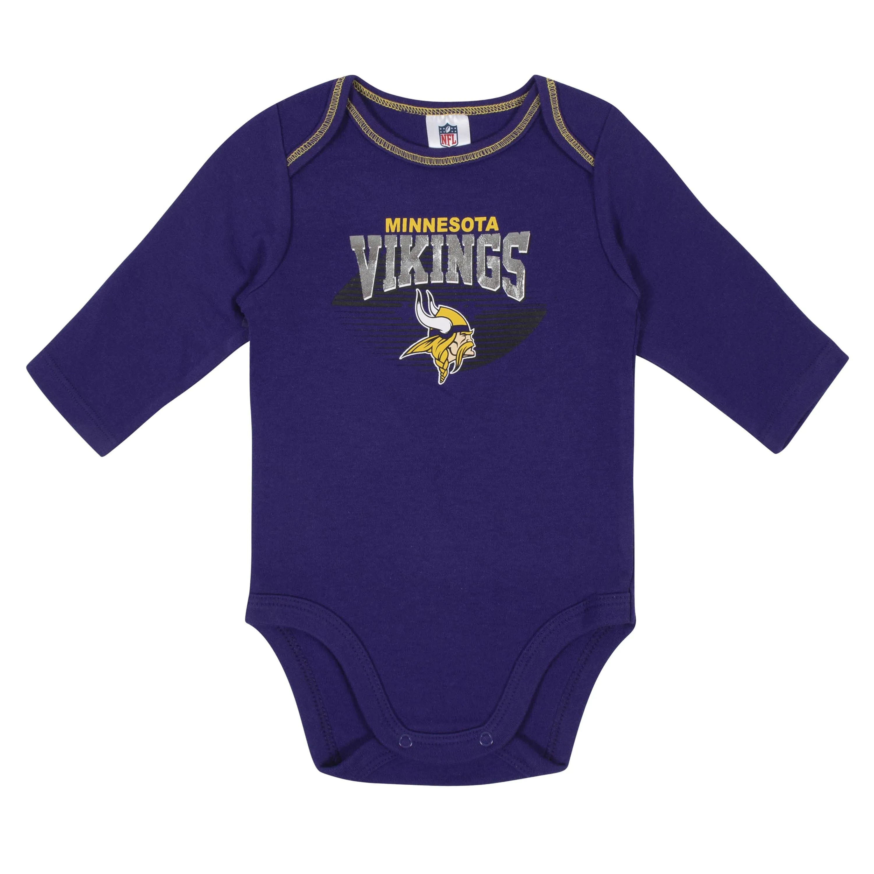 2-Pack Baby Boys Minnesota Vikings Long Sleeve Bodysuits