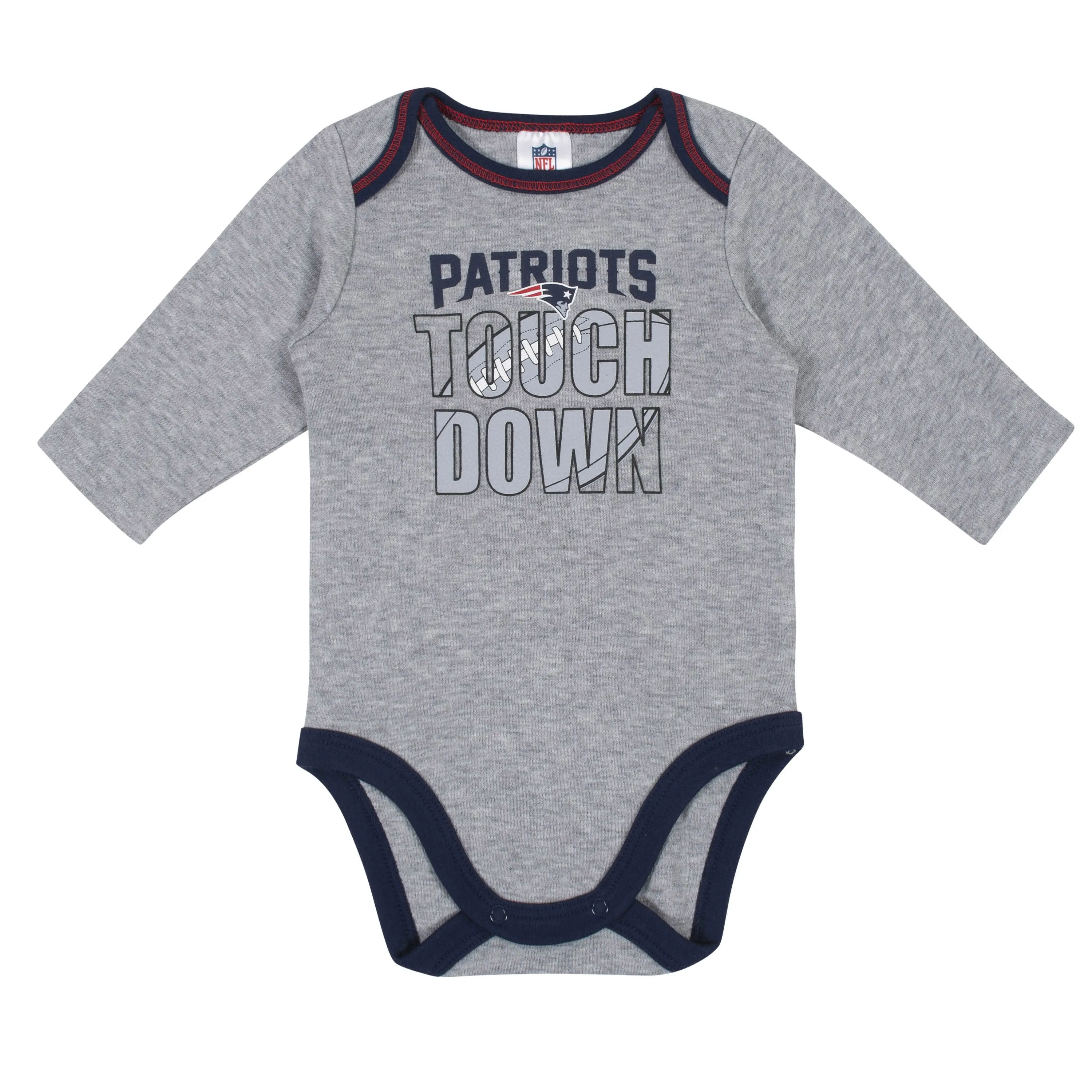 2-Pack Baby Boys New England Patriots Long Sleeve Bodysuits