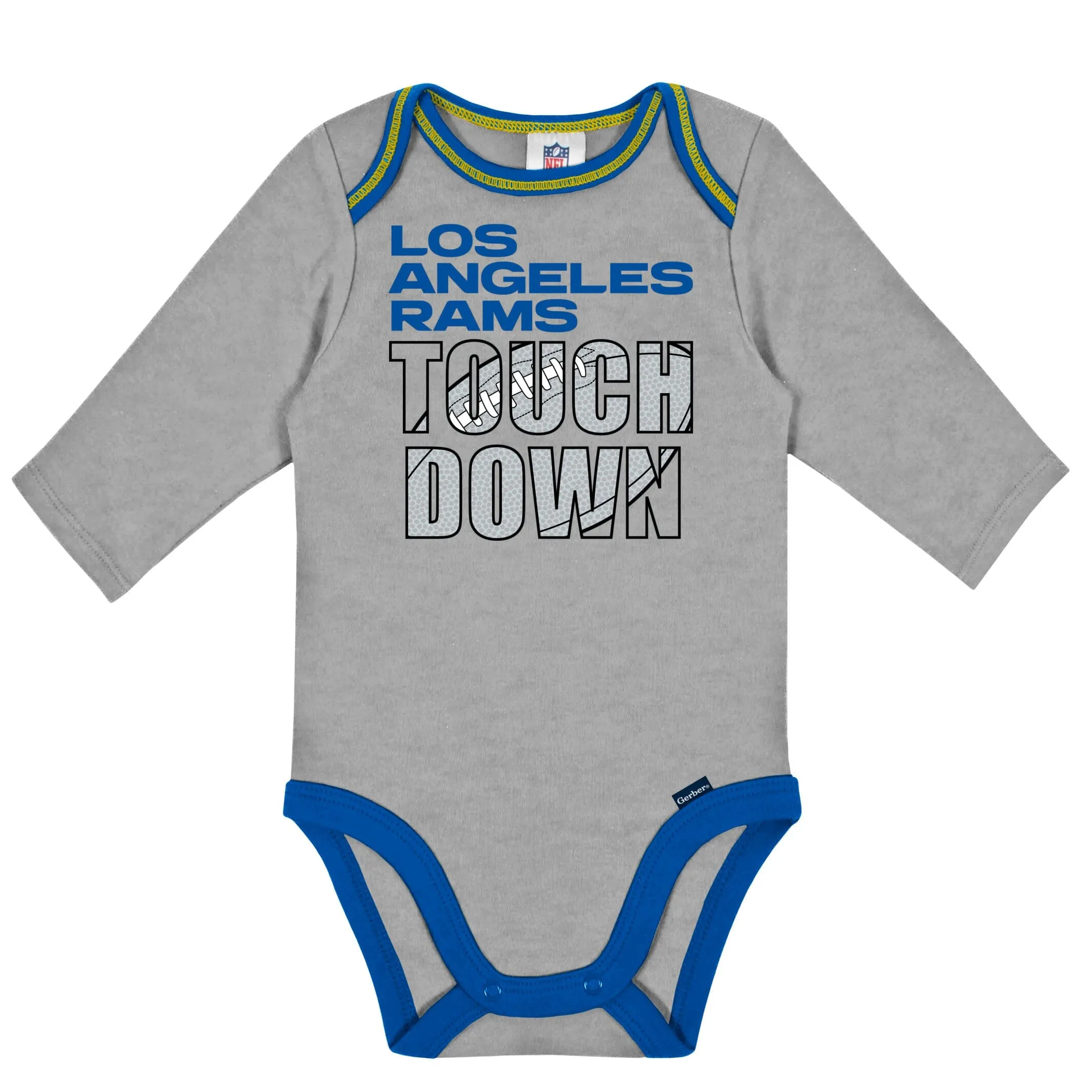 2-Pack Baby Boys Rams Long Sleeve Bodysuits