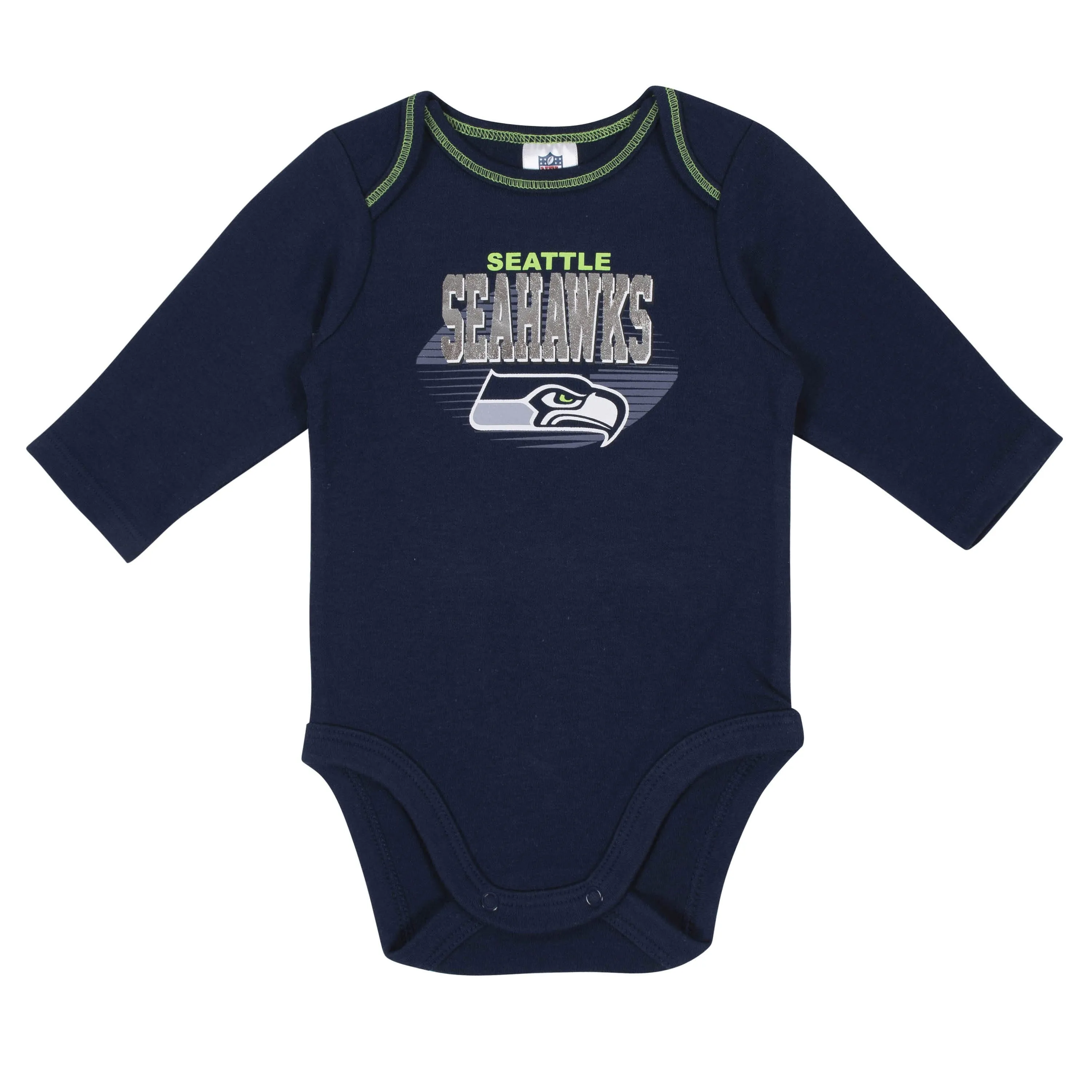 2-Pack Baby Boys Seattle Seahawks Long Sleeve Bodysuits