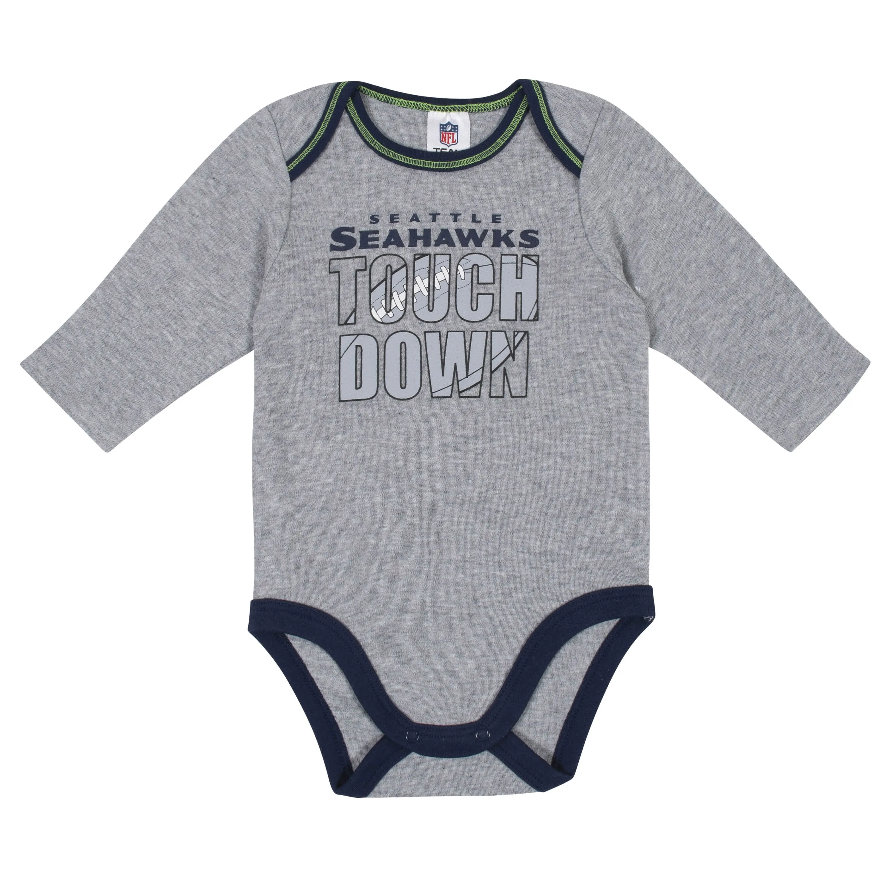 2-Pack Baby Boys Seattle Seahawks Long Sleeve Bodysuits