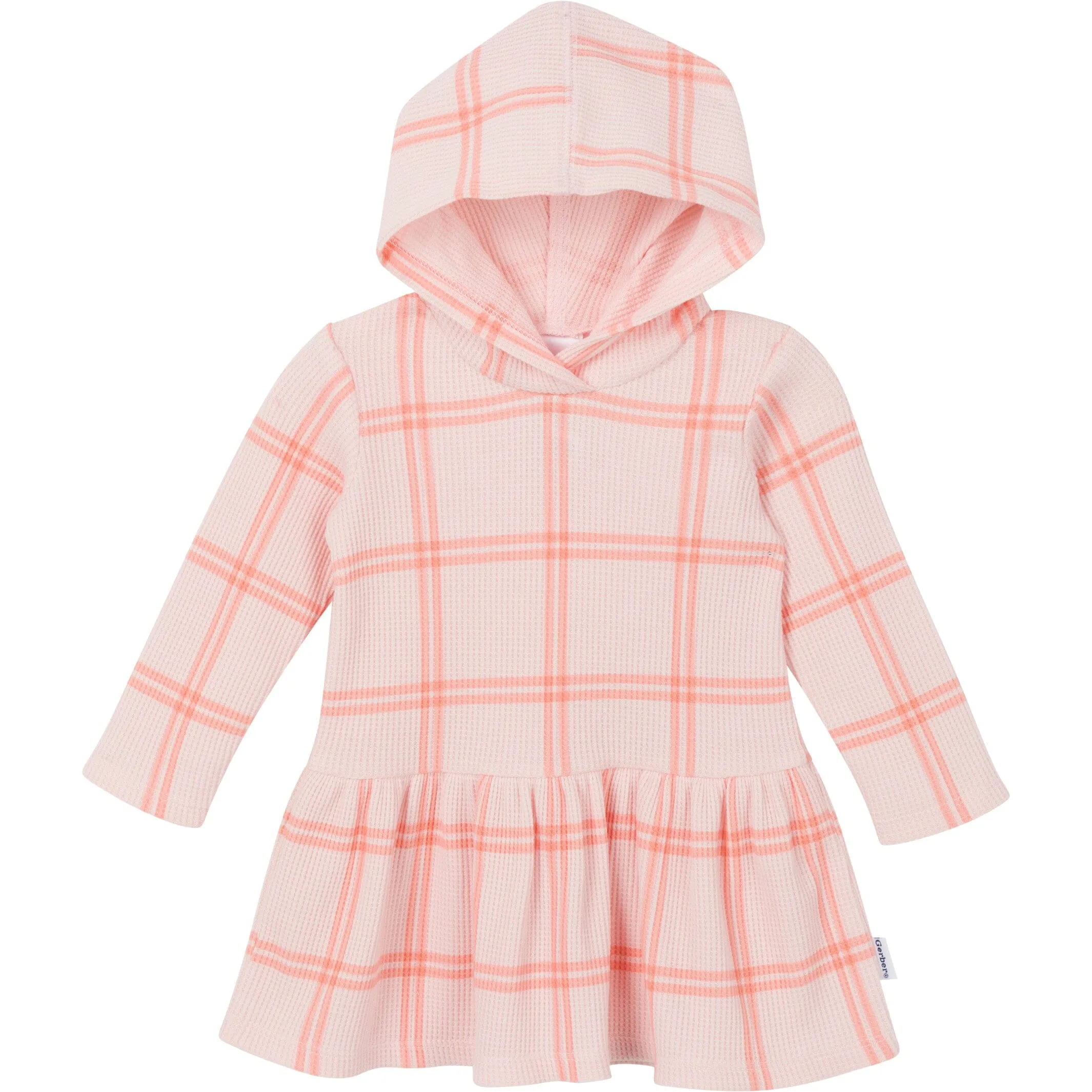 2-Piece Baby Girls Pink Plaid Dress Set