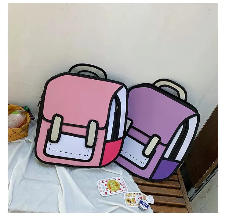 2D Cartoon Backpack