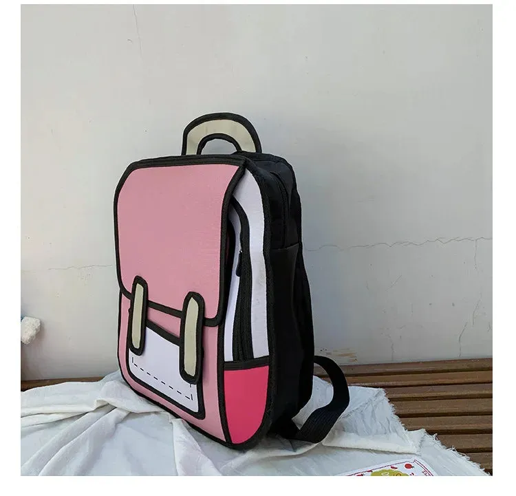 2D Cartoon Backpack