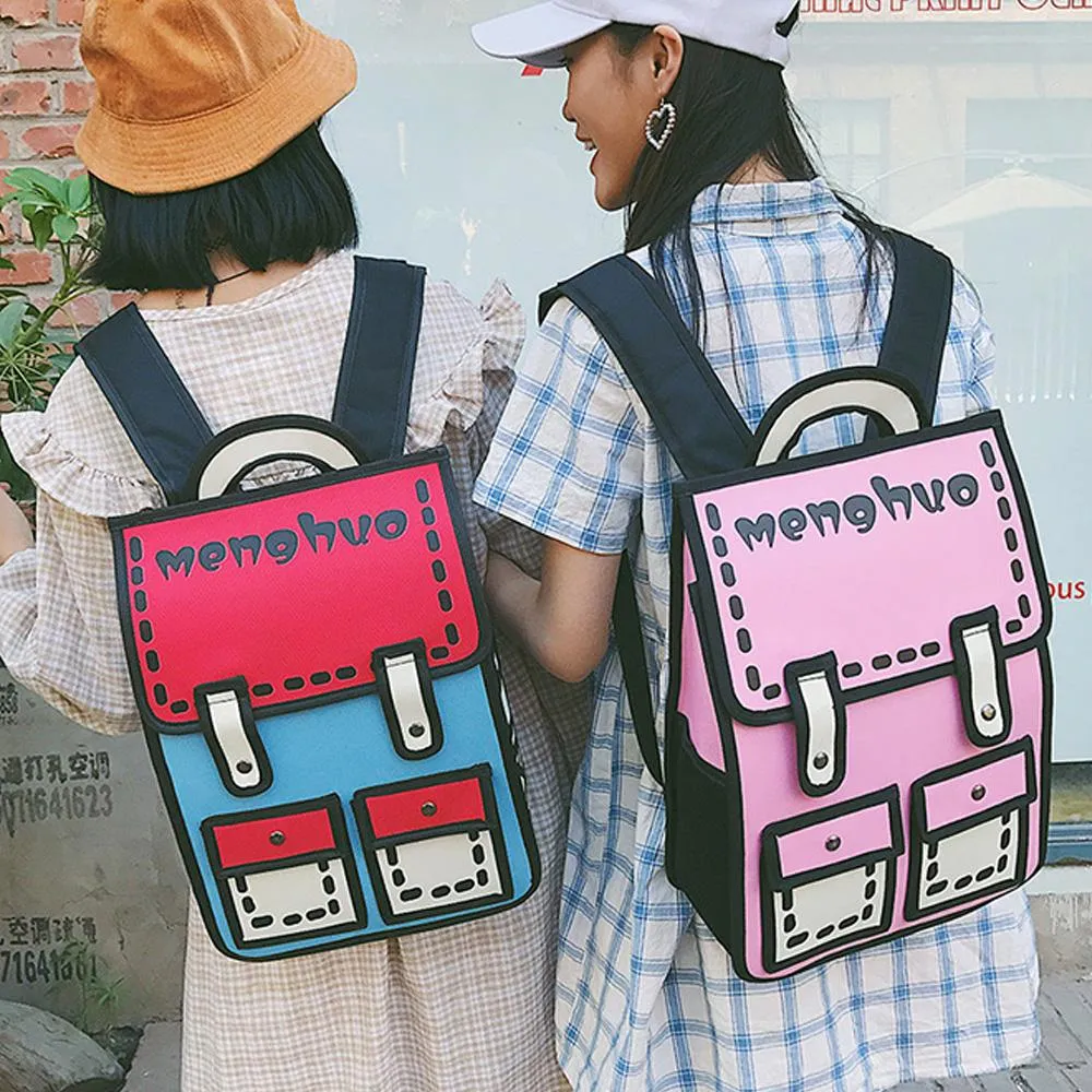 2D Cartoon Backpack