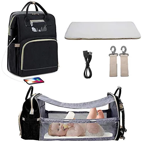 3-in-1 Luxury Mom Travel Baby Diaper Bag