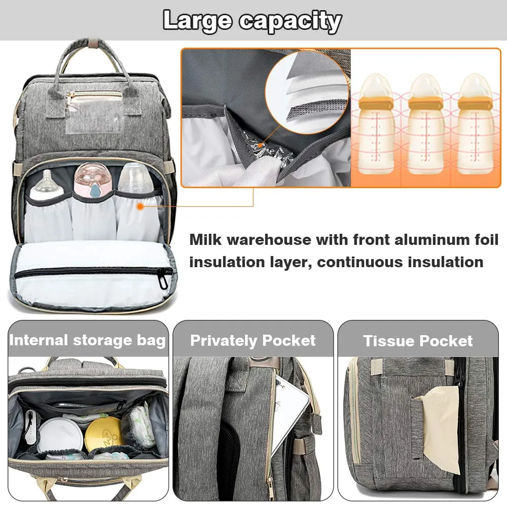 3-in-1 Luxury Mom Travel Baby Diaper Bag