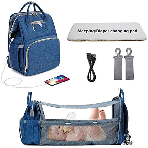 3-in-1 Luxury Mom Travel Baby Diaper Bag