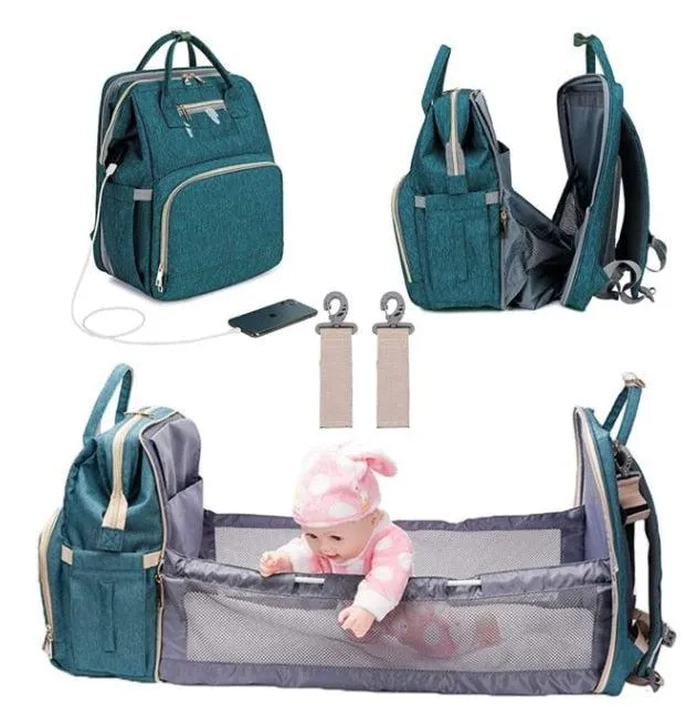 3-in-1 Luxury Mom Travel Baby Diaper Bag