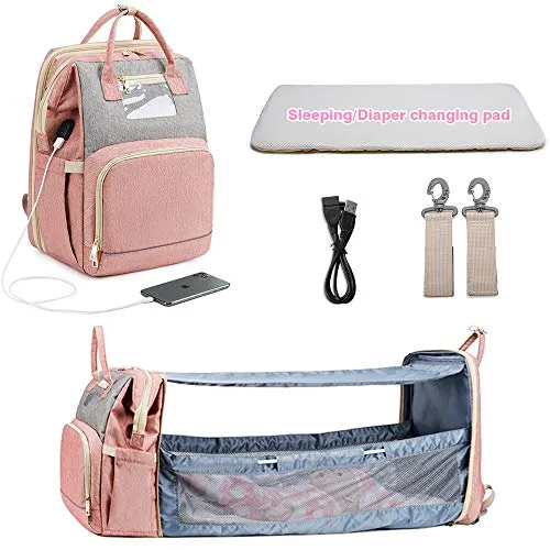 3-in-1 Luxury Mom Travel Baby Diaper Bag