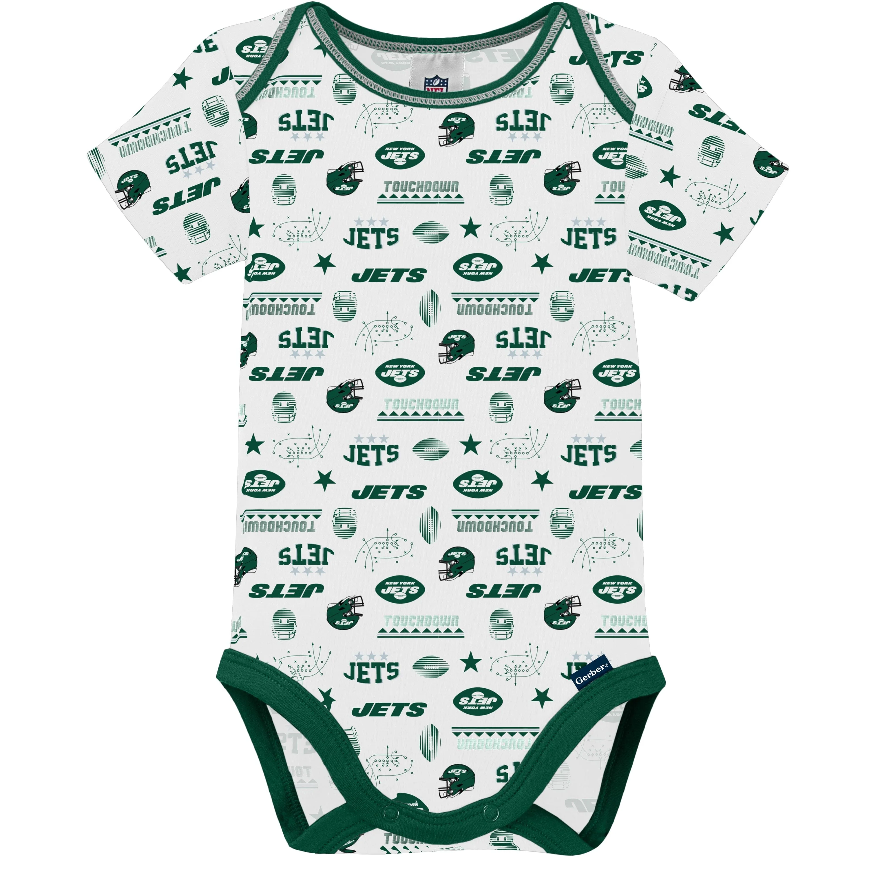 3-Pack Baby Boys Jets Short Sleeve Bodysuits