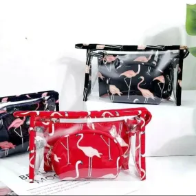 3pc portable cosmetics bag