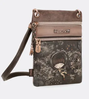 Adorable mini universe crossbody bag with a printed design