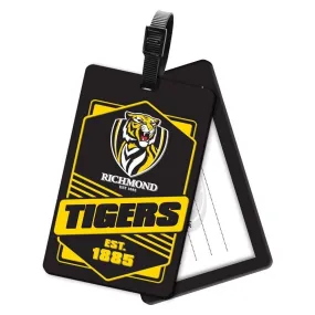 AFL Rubber Bag Tag - Richmond Tigers - School Travel Work