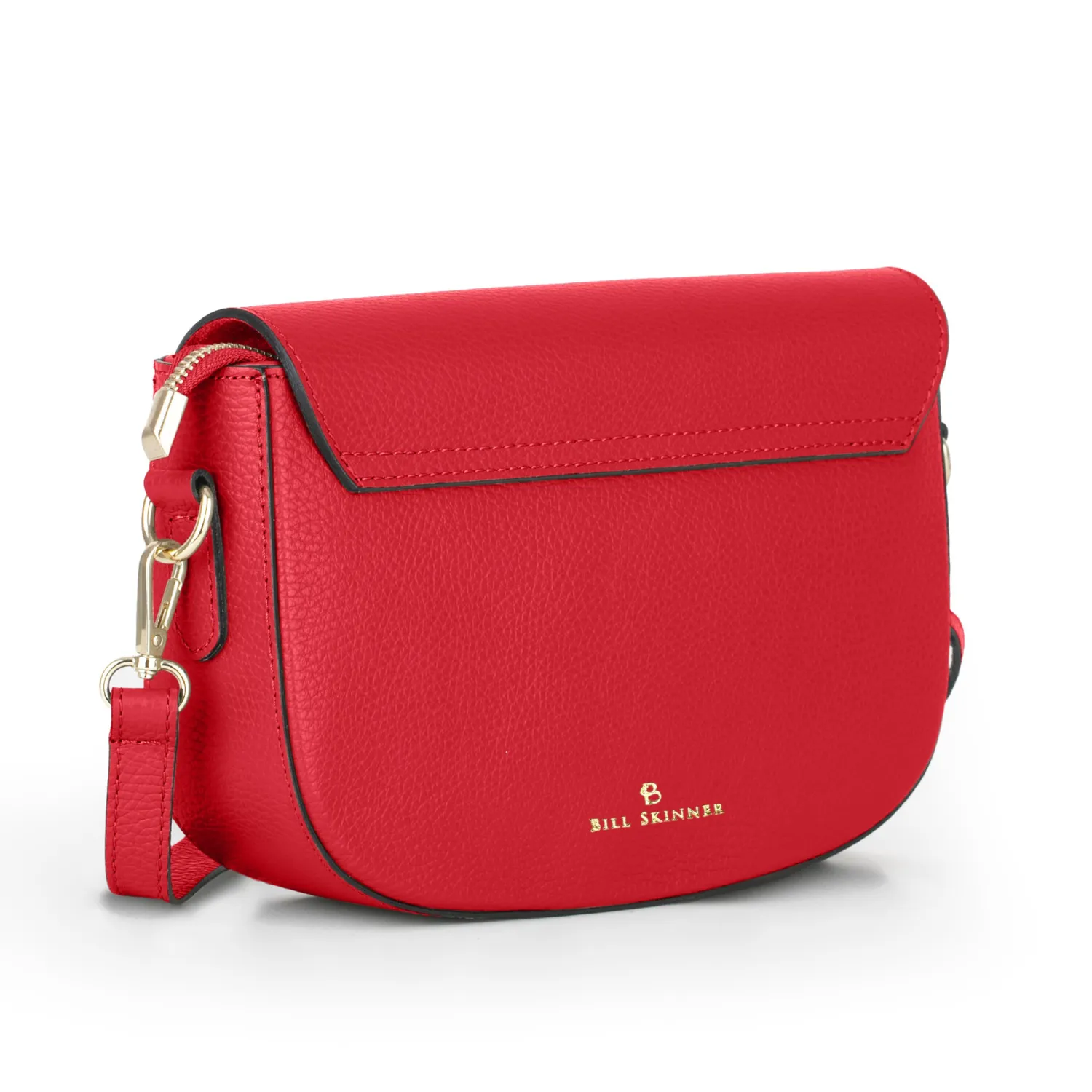 Alice Leather Crossbody Bag - Red