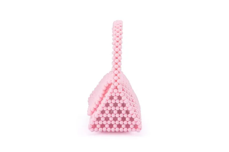 Amrita Bead Top Handle Bag (Pink)