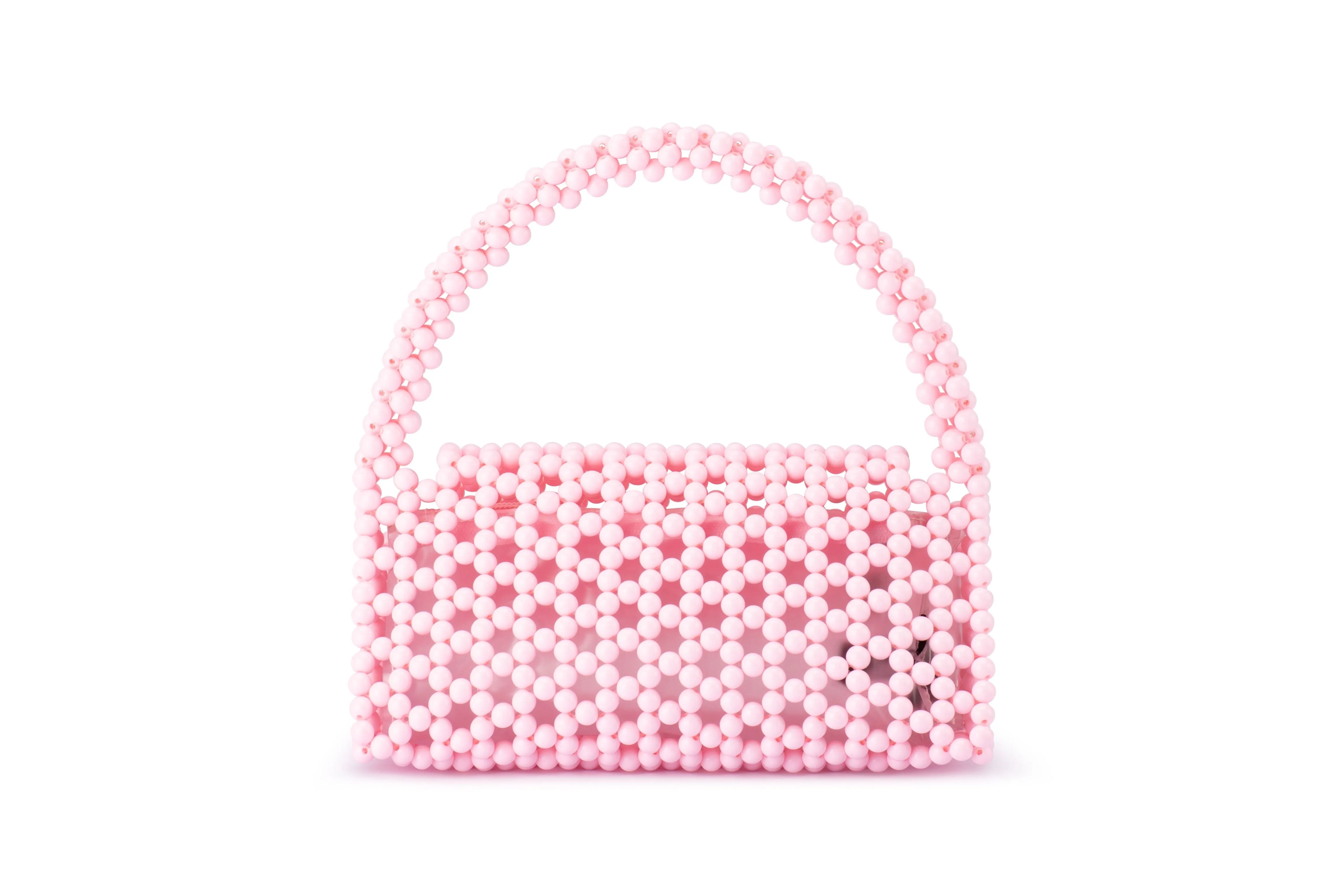 Amrita Bead Top Handle Bag (Pink)