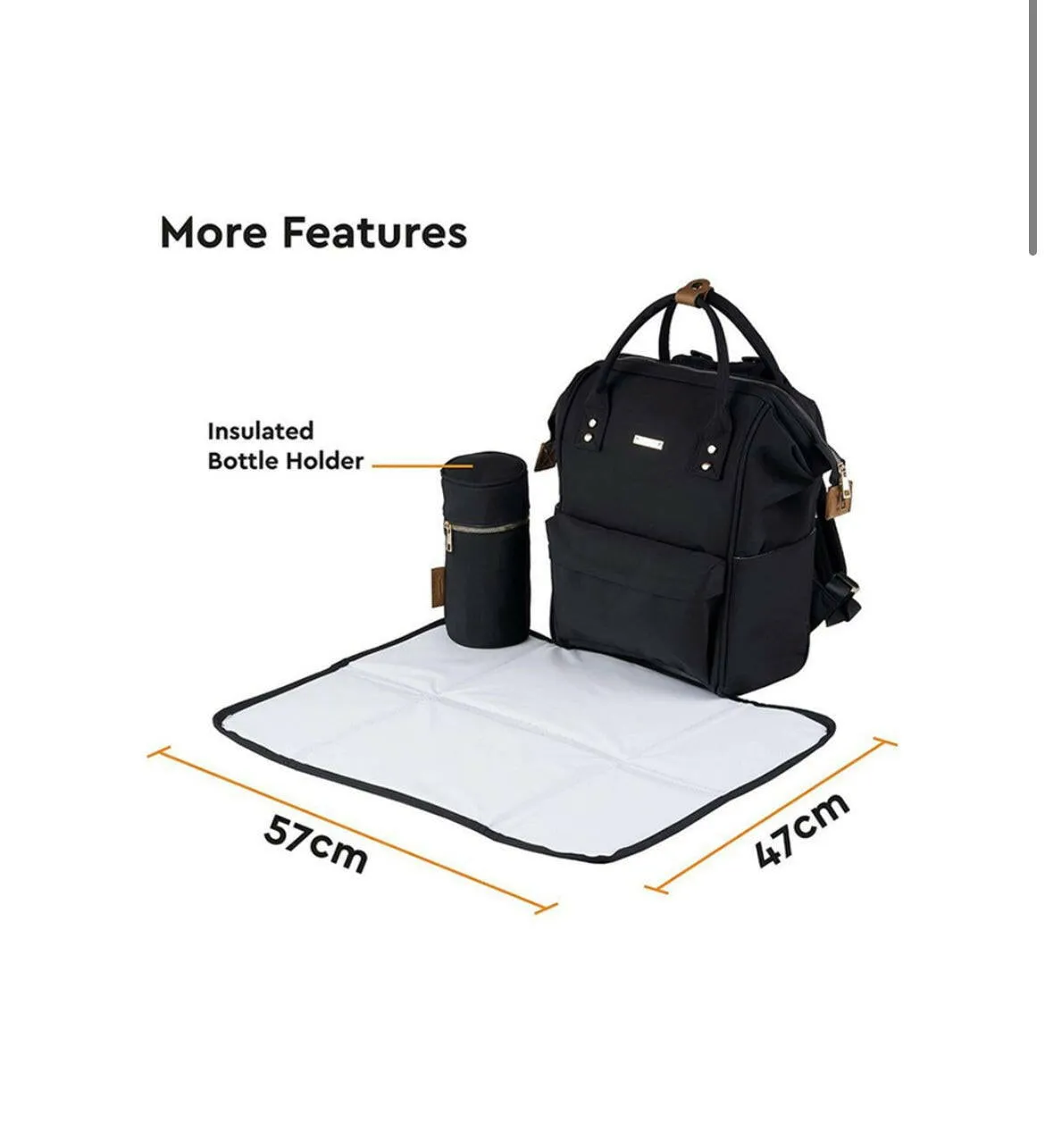 BabaBing - Mani Backpack Changing Bag Black