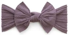 Baby Bling Bows - Cable Knit Knot - Lilac