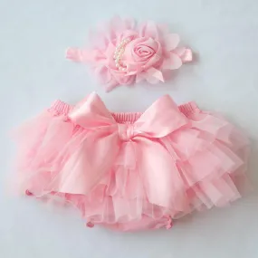 Baby Cotton Chiffon Ruffle Bloomers