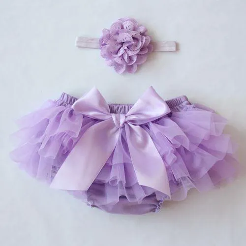 Baby Cotton Chiffon Ruffle Bloomers