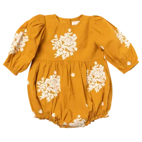 Baby Girls Brooke Bubble - Inca Gold Embroidery