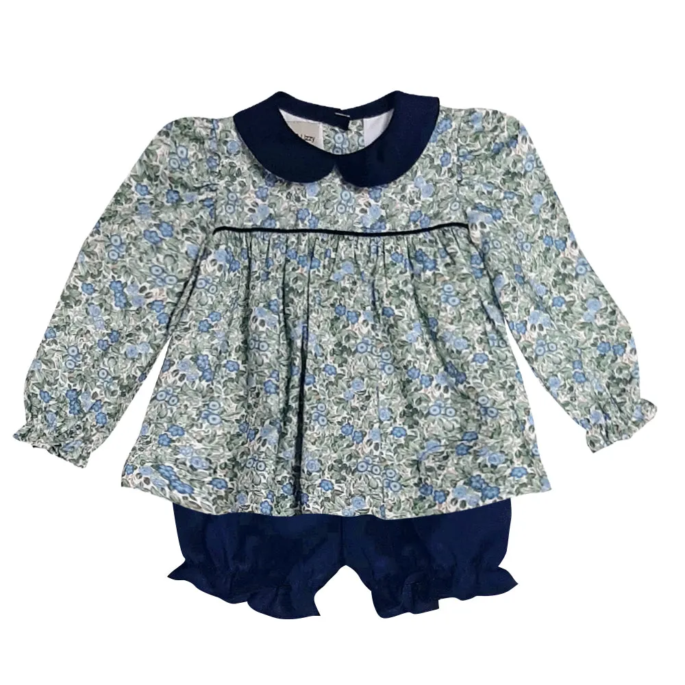 Baby Girl's "Sienna & Luca" Flower Popover