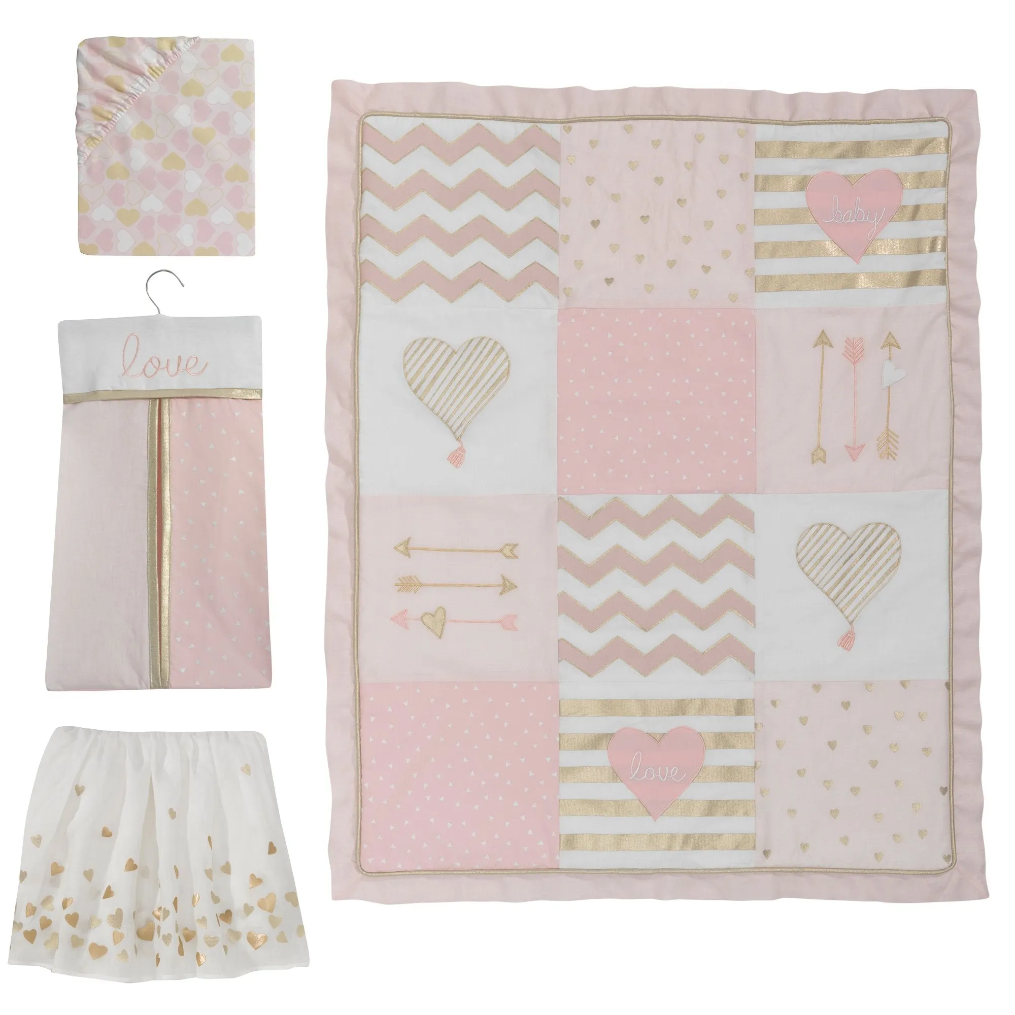 Baby Love 4-Piece Crib Bedding Set