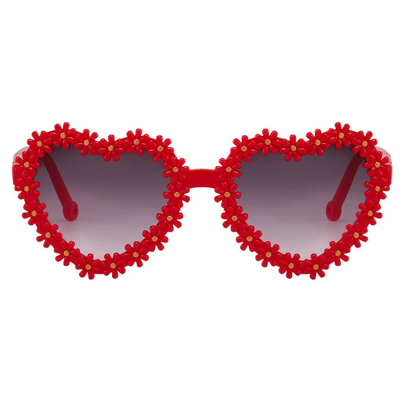 Babymoon Kids Heart Shaped Summer Sunglasses Goggles For Girls & Boys