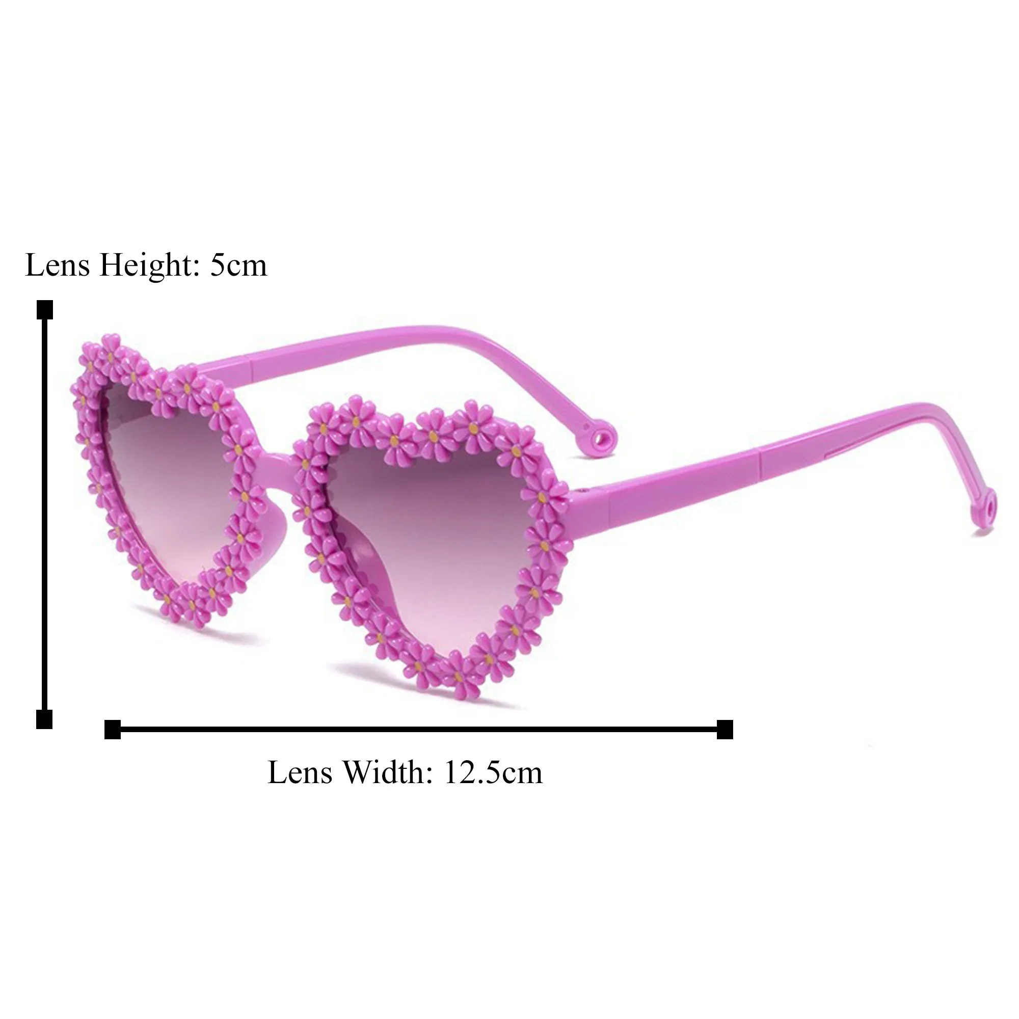 Babymoon Kids Heart Shaped Summer Sunglasses Goggles For Girls & Boys