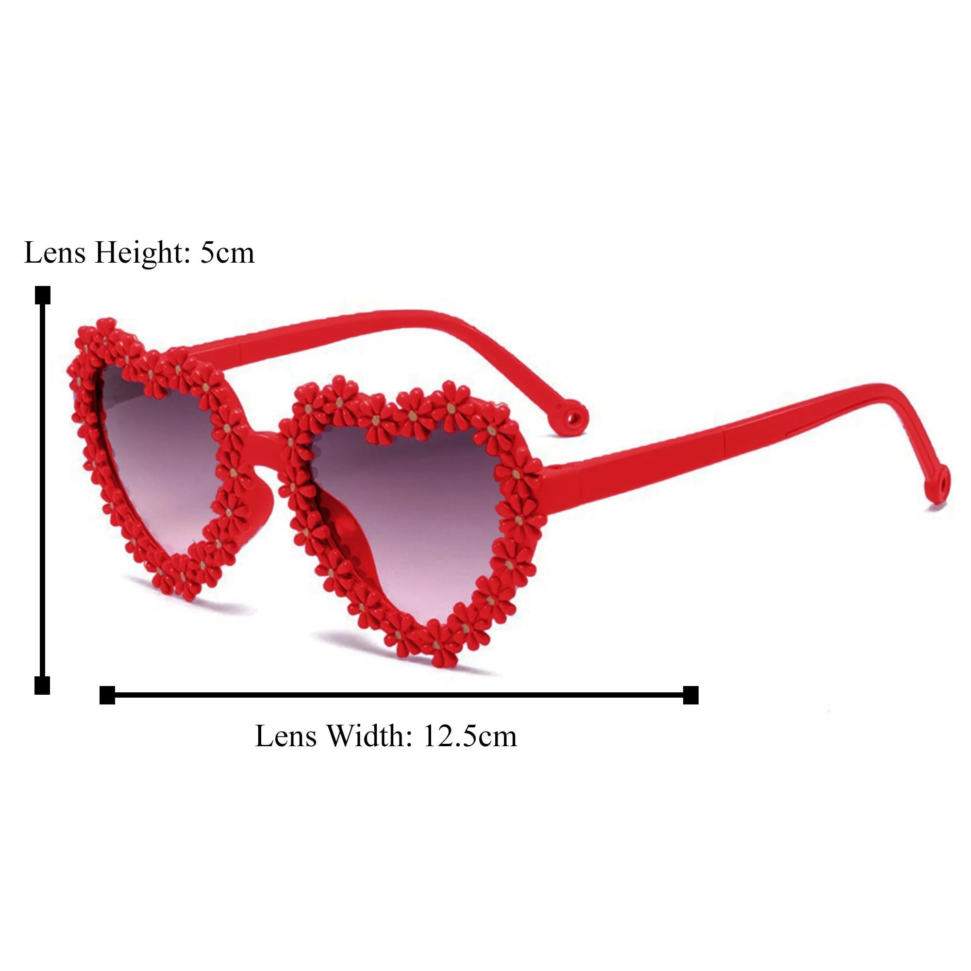 Babymoon Kids Heart Shaped Summer Sunglasses Goggles For Girls & Boys