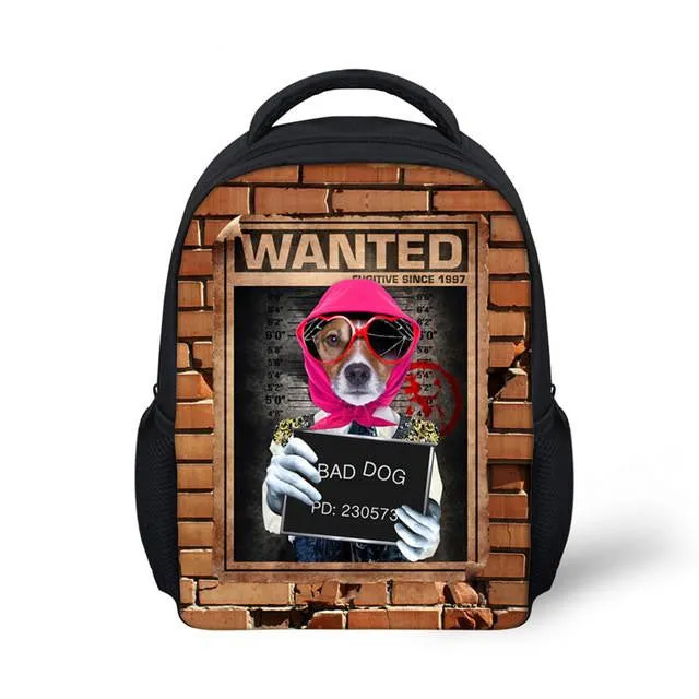 Bad Dog Print - Baby Bag