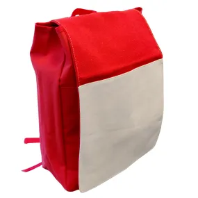 Bags - RUCKSACK - A4 Binder School Bag with Panel - Red -  30cm x 39cm x 11.5cm