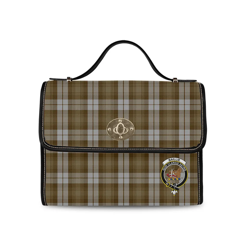 Baillie Dress Tartan Waterproof Canvas Bag with Family Crest