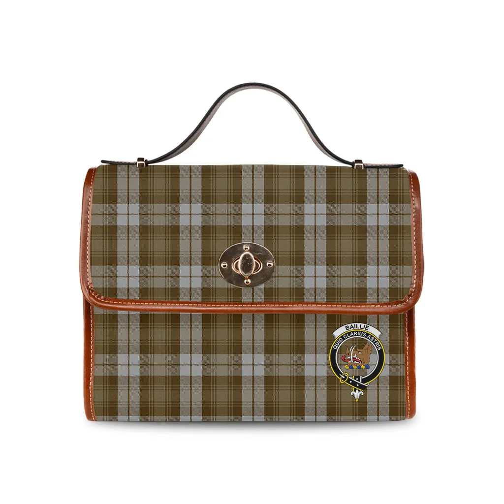 Baillie Dress Tartan Waterproof Canvas Bag with Family Crest