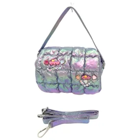 Bari Lynn Quilted Charms Handbag - Lavender