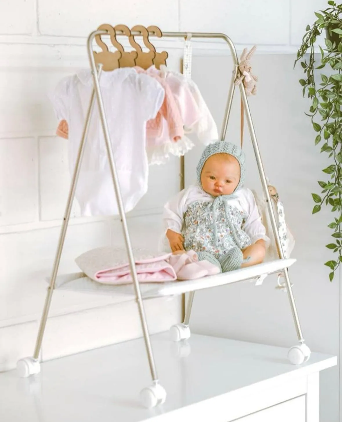 Bebelux Clothes Rail, Baby Changer & Bag