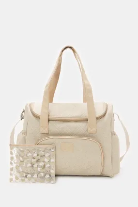 Beige Diaper Bag