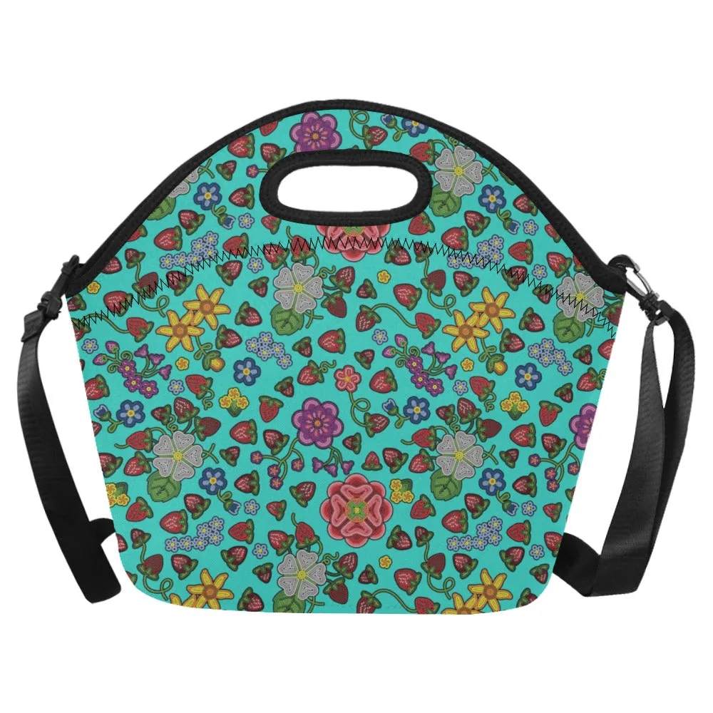 Berry Pop Turquoise Neoprene Lunch Bag/Large