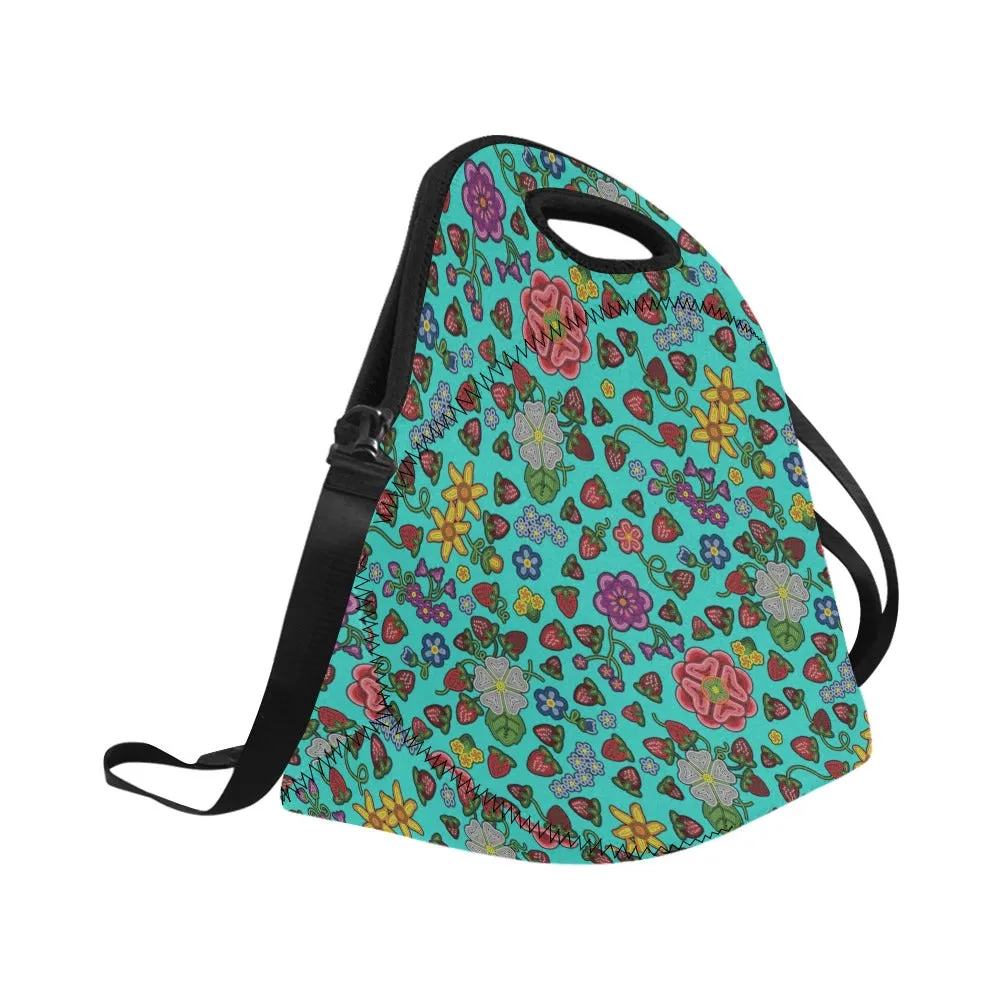 Berry Pop Turquoise Neoprene Lunch Bag/Large