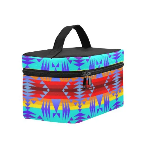 Between the Mountains Fire Cosmetic Bag/Large